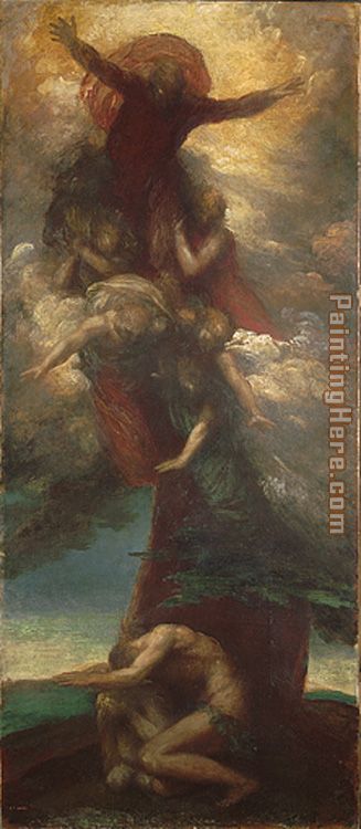 The Denunciation of Adam and Eve painting - George Frederick Watts The Denunciation of Adam and Eve art painting